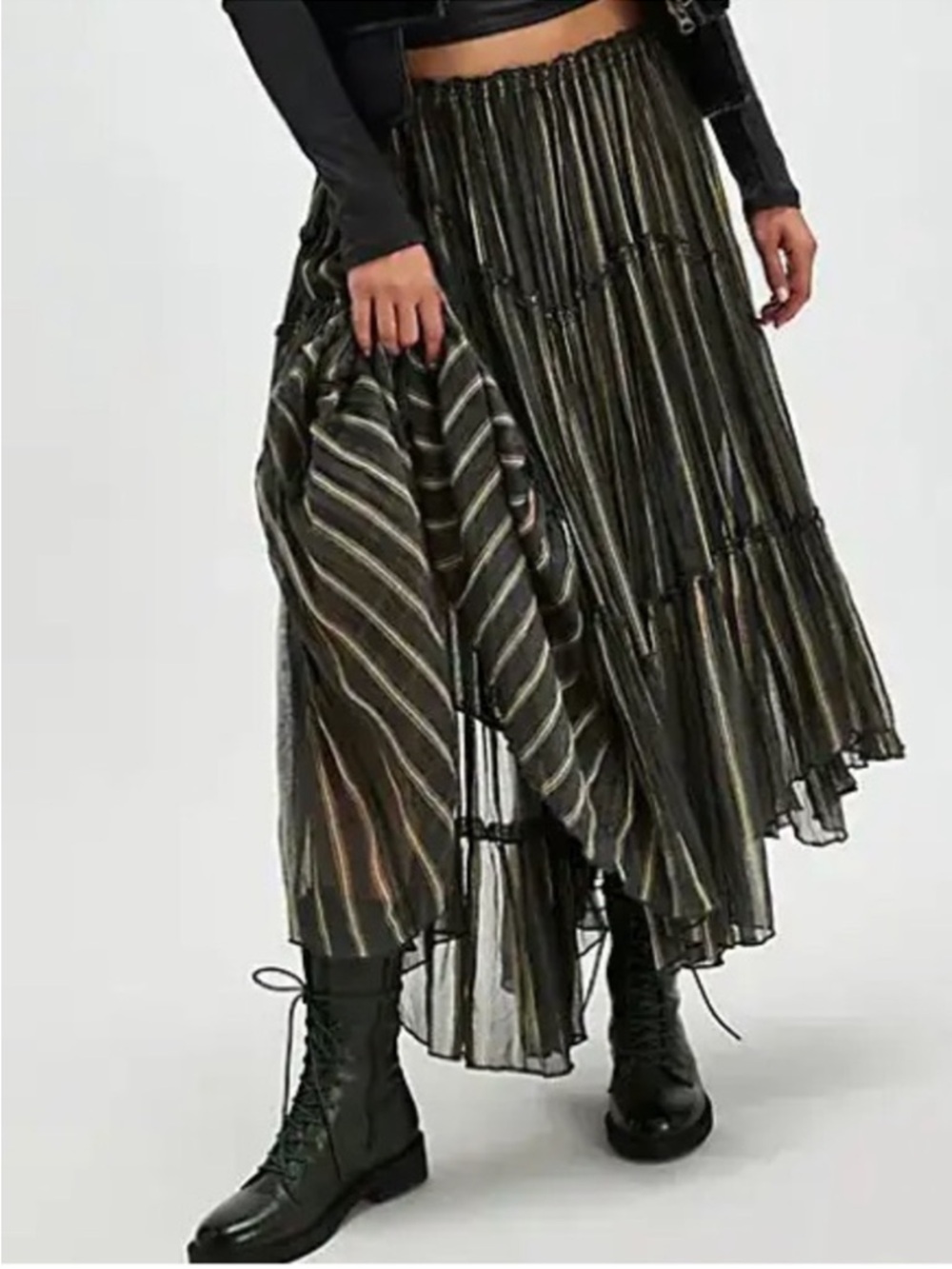 NWOT Free People FP One Ember Printed Midi Skirt Size Medium